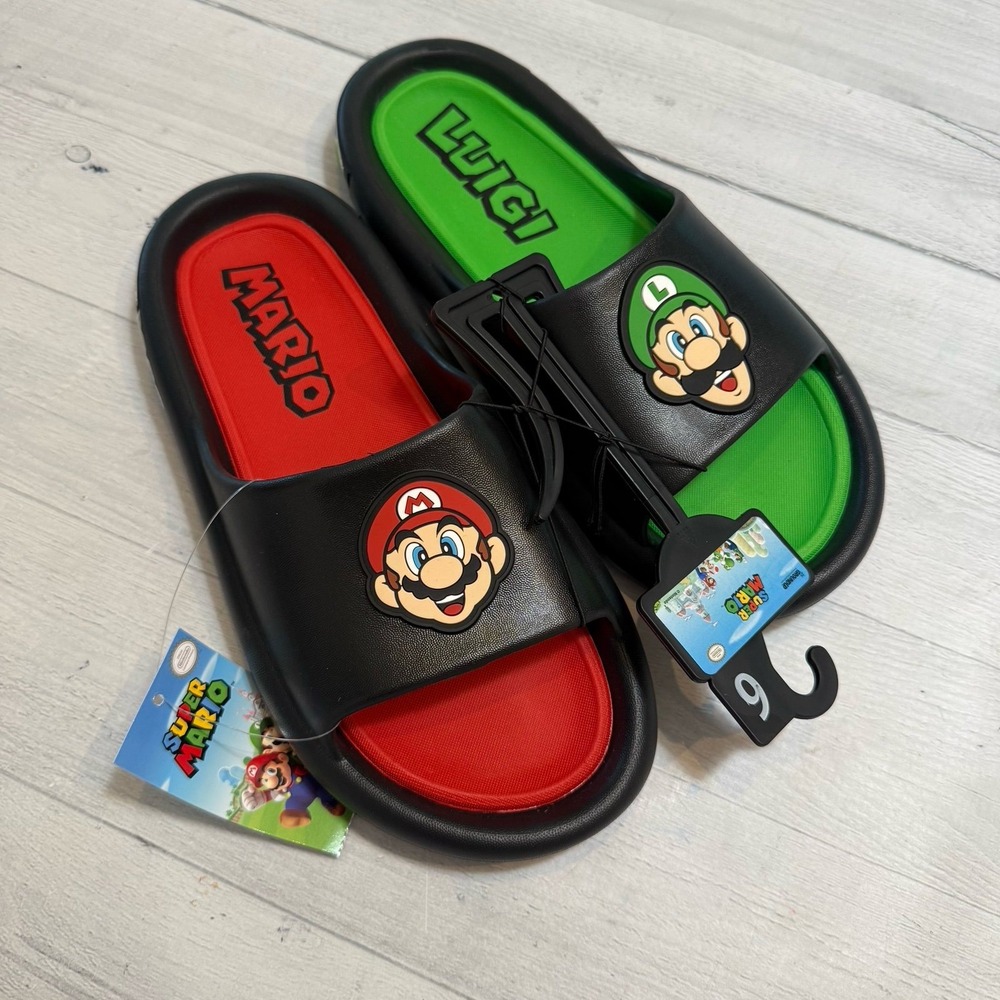 Ground Up Super Mario and Luigi sandals big kids‎ size 6